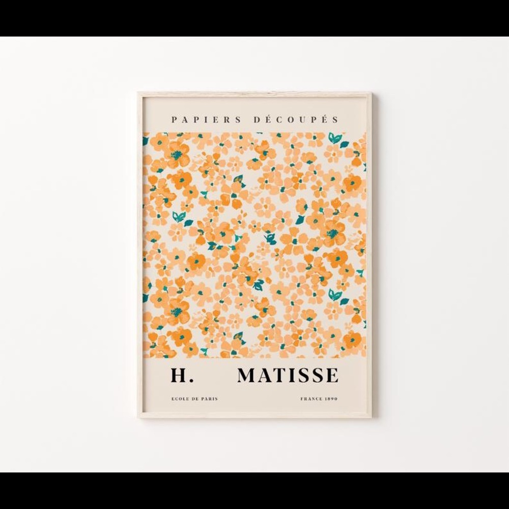 Matisse flower poster
